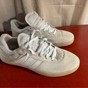 Adidas Low Off White Mens like Samba Suede Sz 10 VGUC